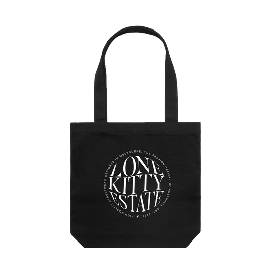 Black front flat lay