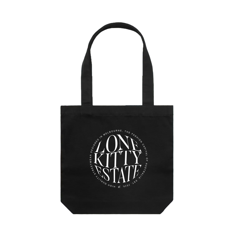 Black front flat lay