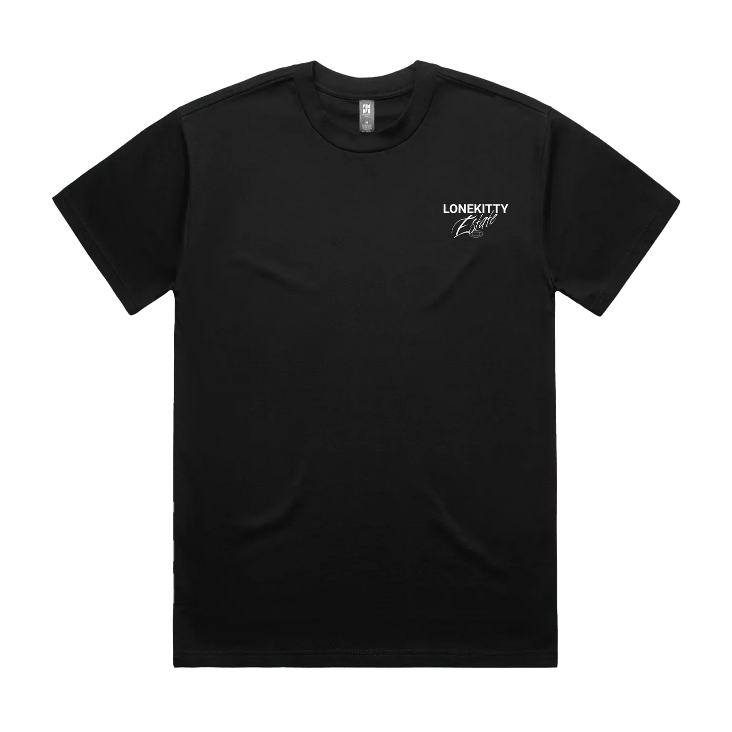 Black front flat lay