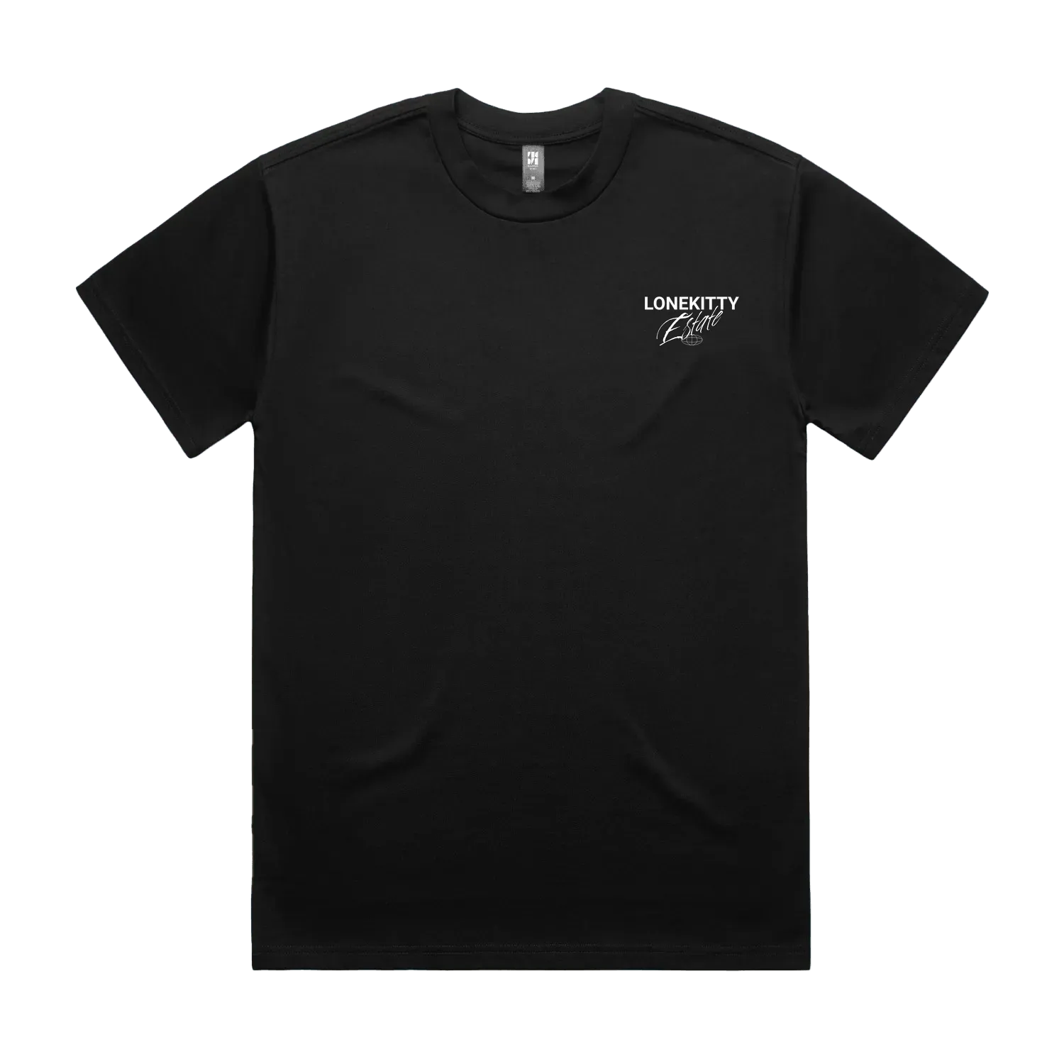 Black front flat lay