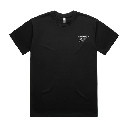 Black front flat lay