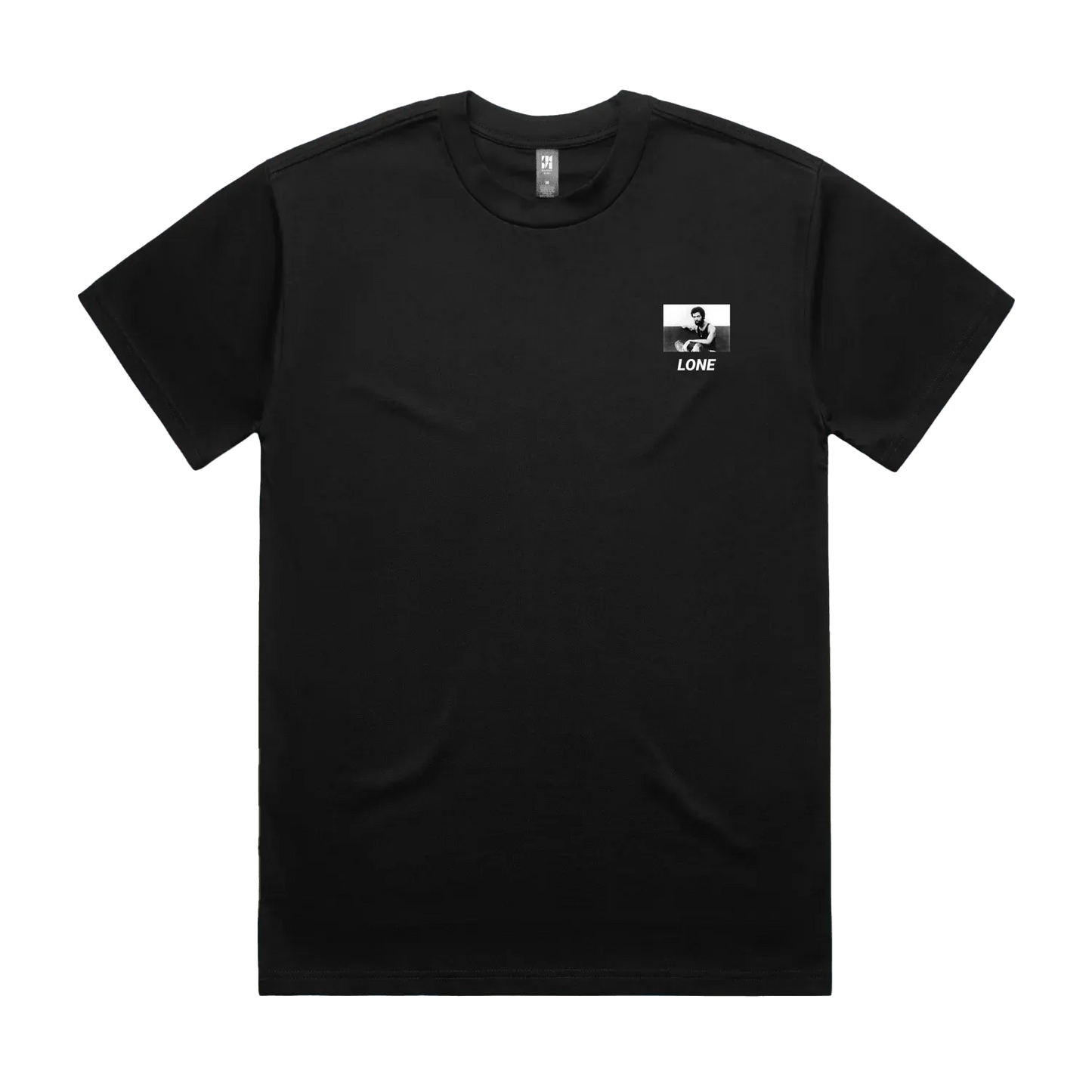 Black front flat lay