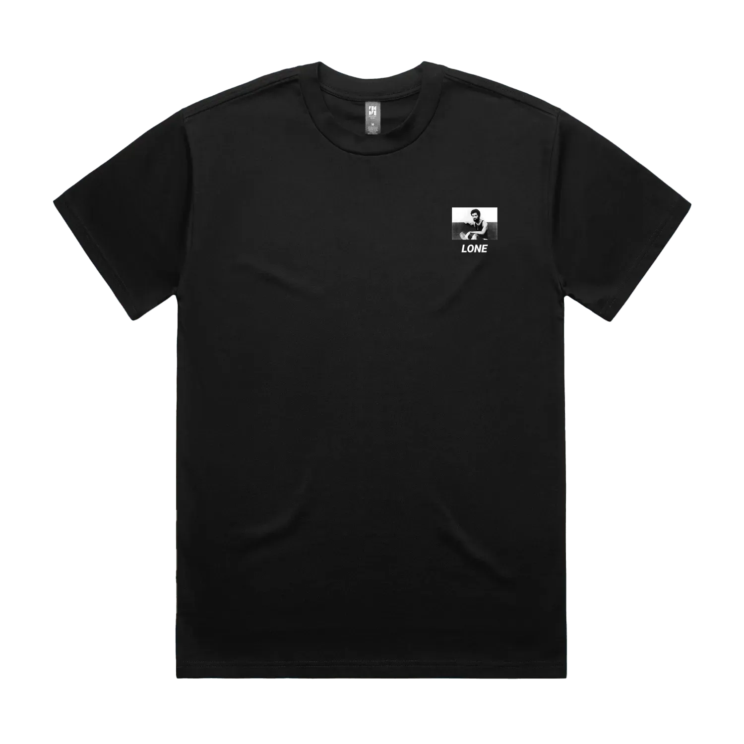 Black front flat lay