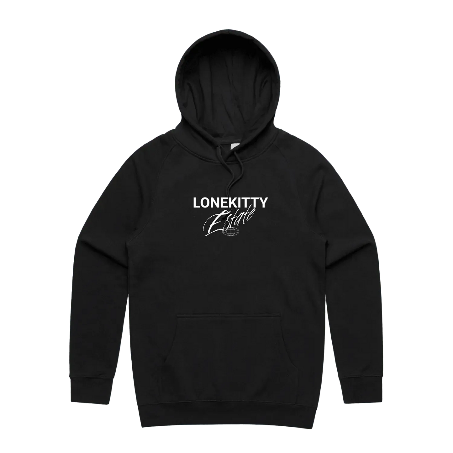Black front flat lay