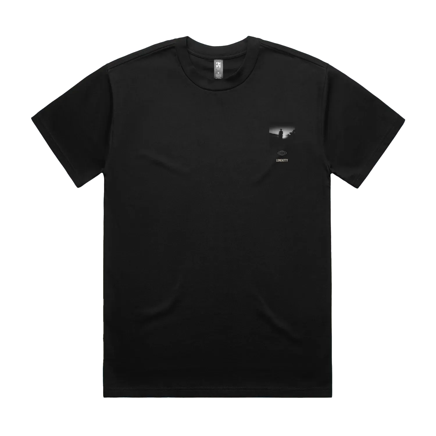 Black front flat lay