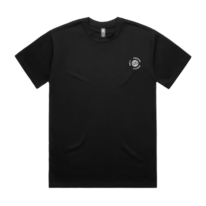 Black front flat lay
