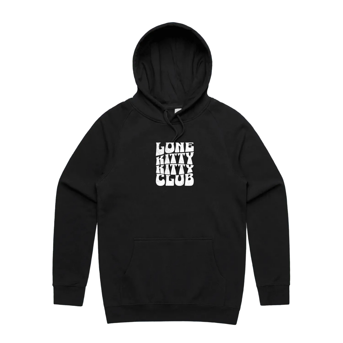 Black front flat lay