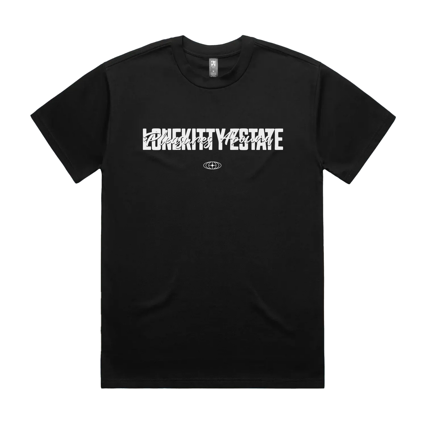 Black front flat lay