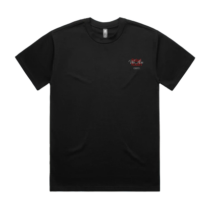 Black front flat lay