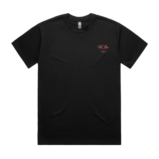 Black front flat lay