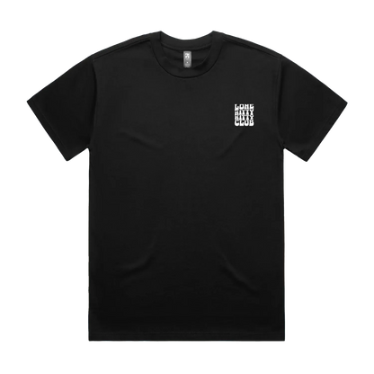 Black front flat lay