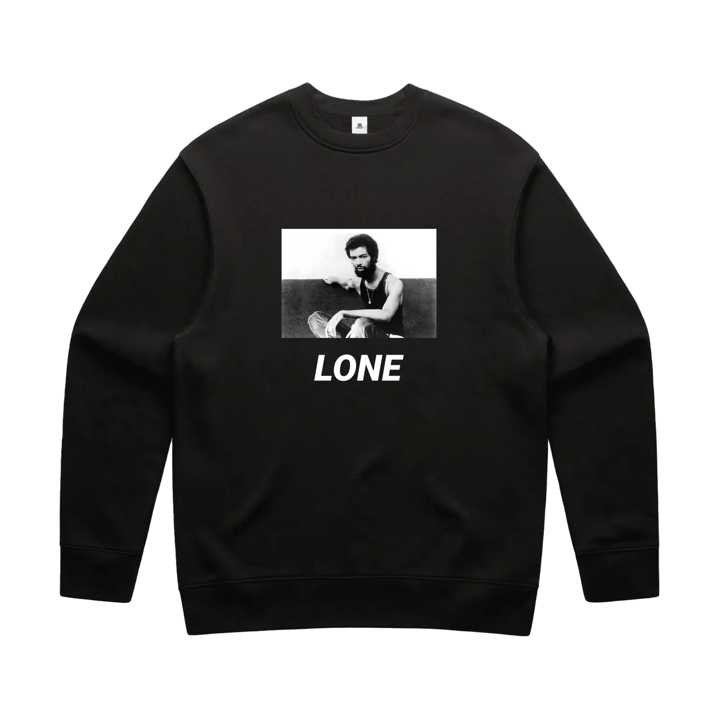 Black front flat lay