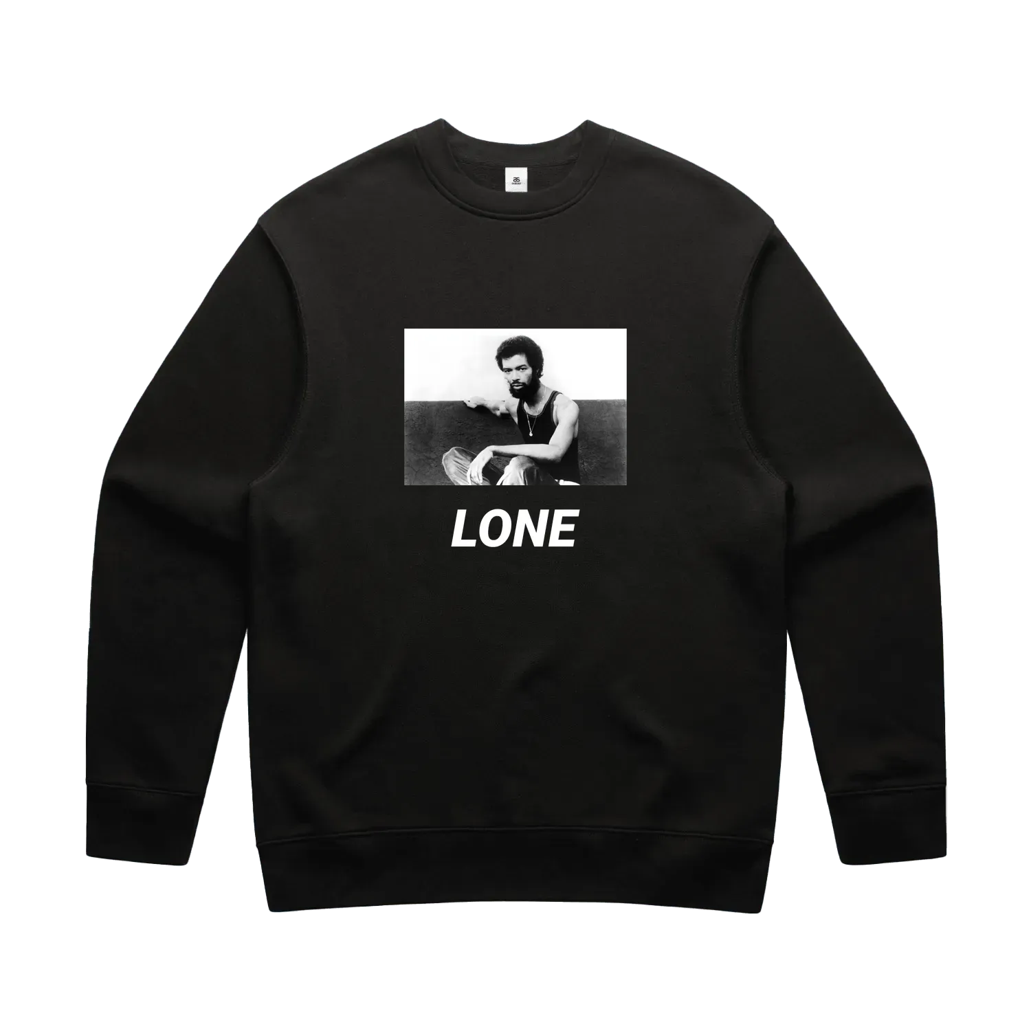 Black front flat lay