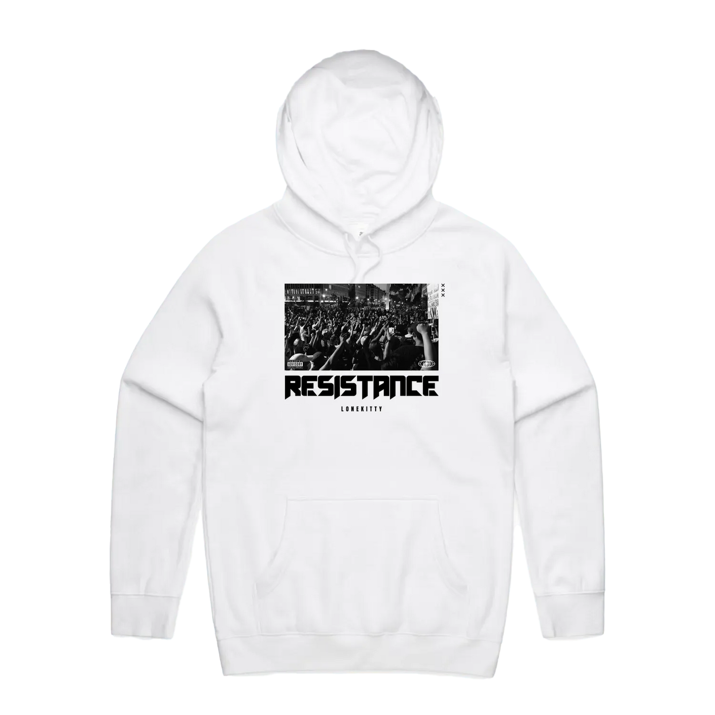 White front flat lay