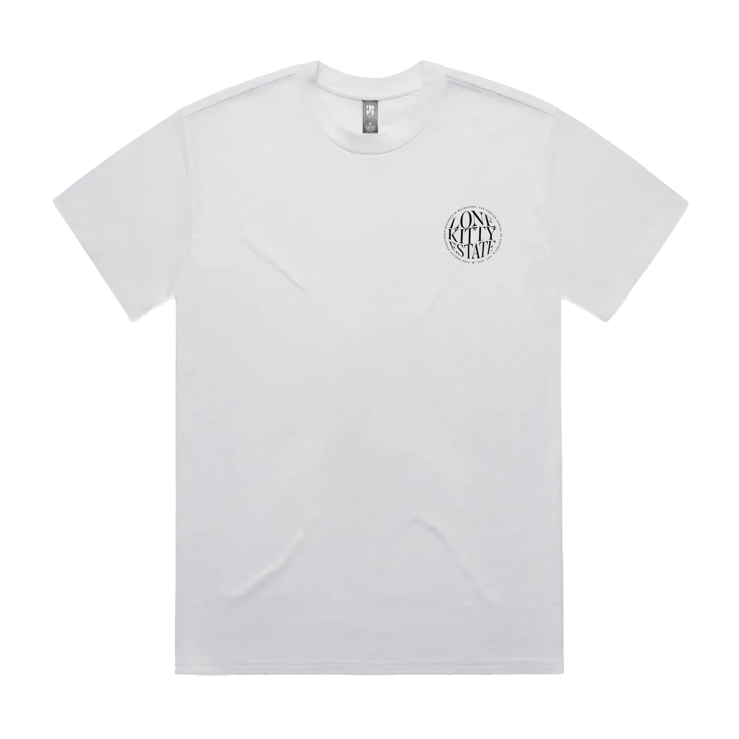 White front flat lay
