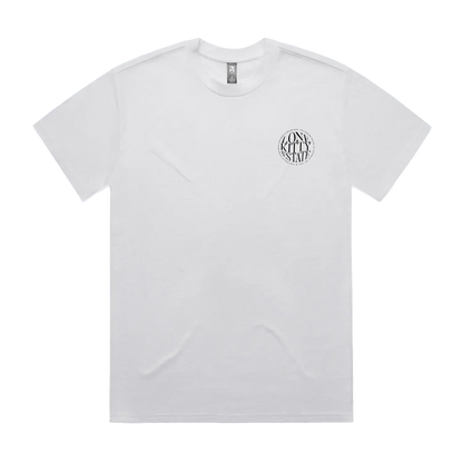 White front flat lay