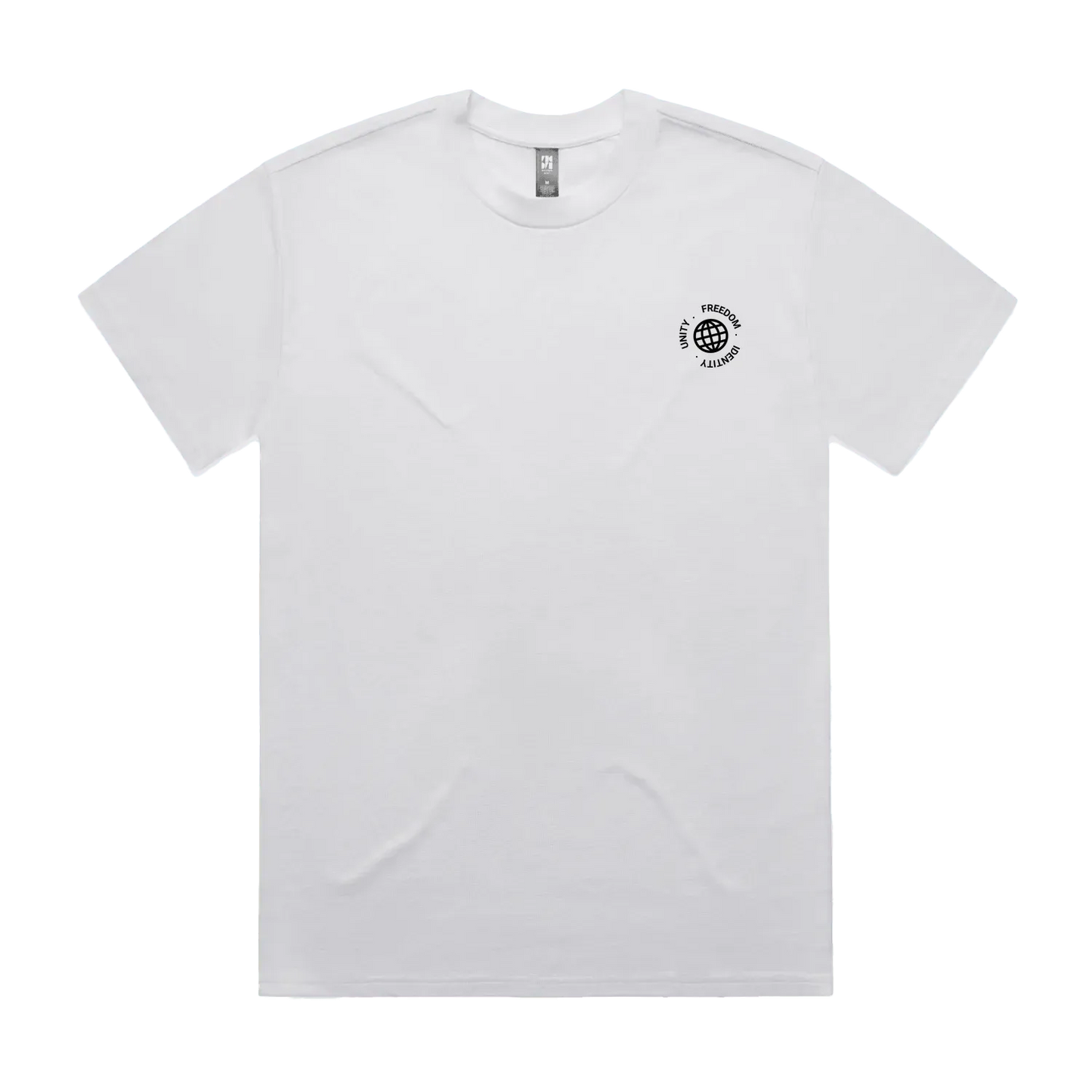 White front flat lay