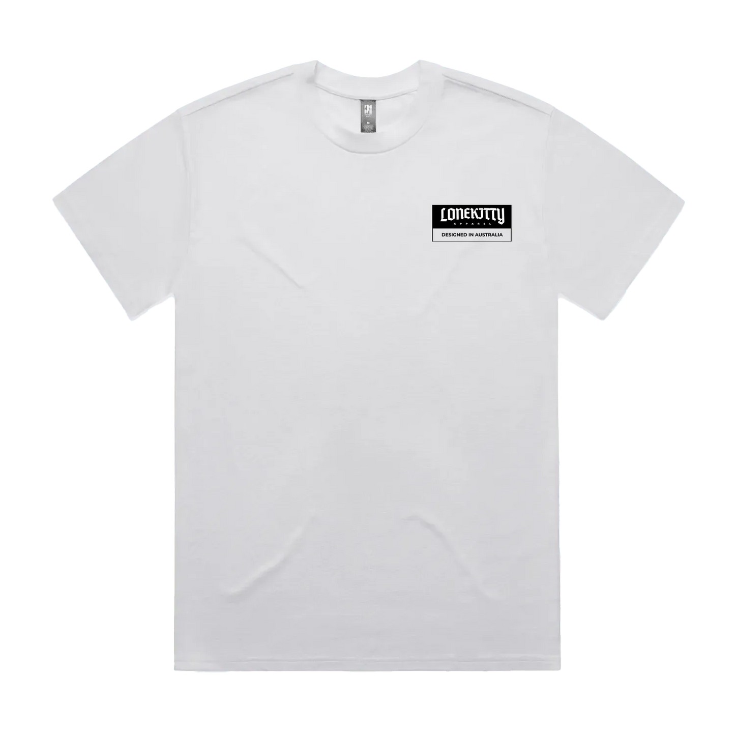 White front flat lay