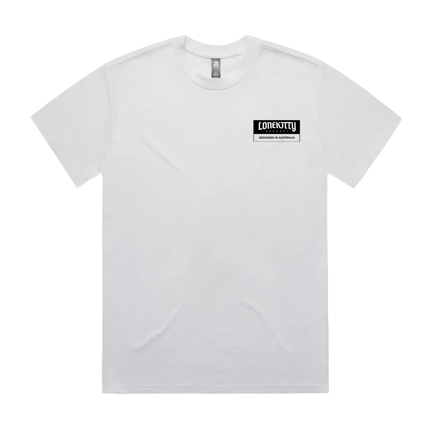 White front flat lay