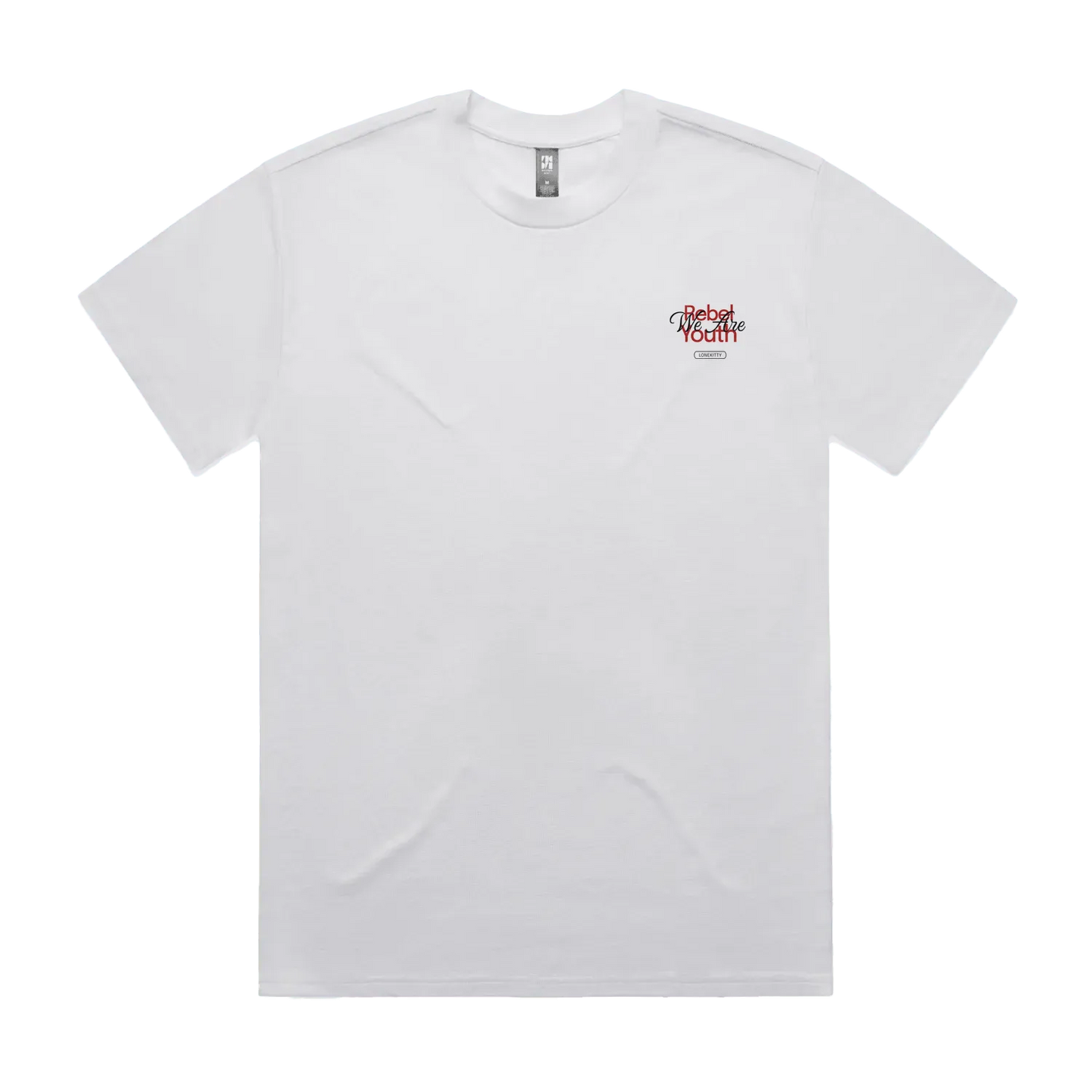 White front flat lay