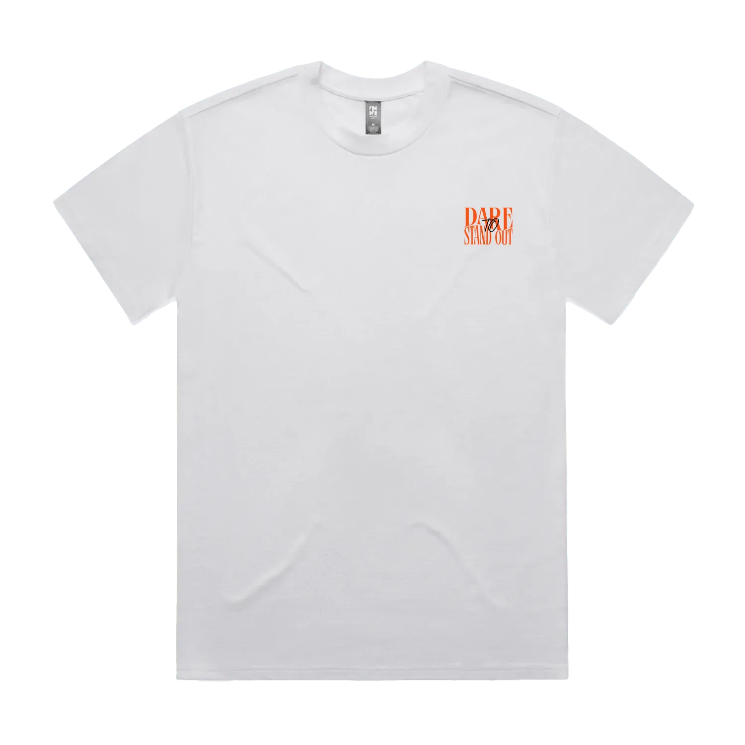 White front flat lay
