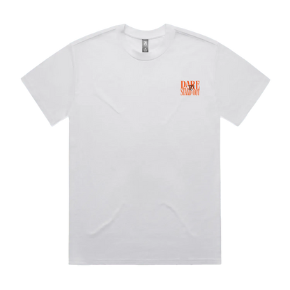 White front flat lay