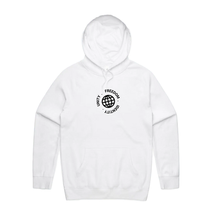 White front flat lay